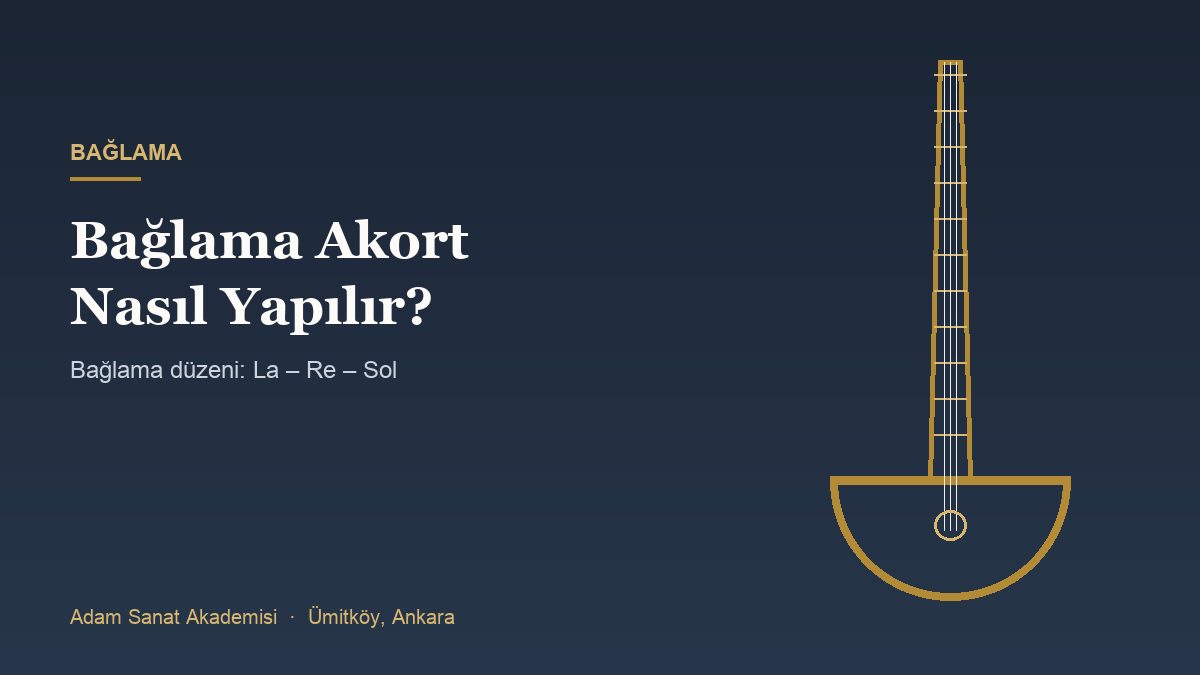 Bağlama burgularını ve akort göstergesini anlatan illüstrasyon