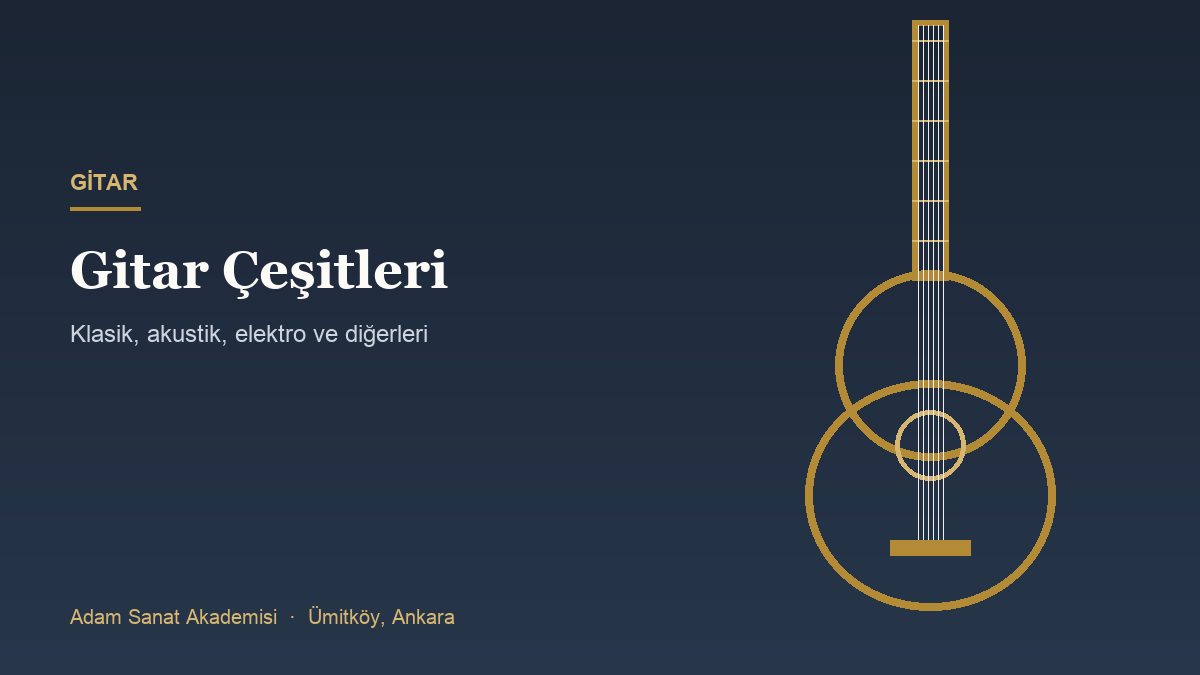 Gitar gövdesi ve sapını gösteren illüstrasyon